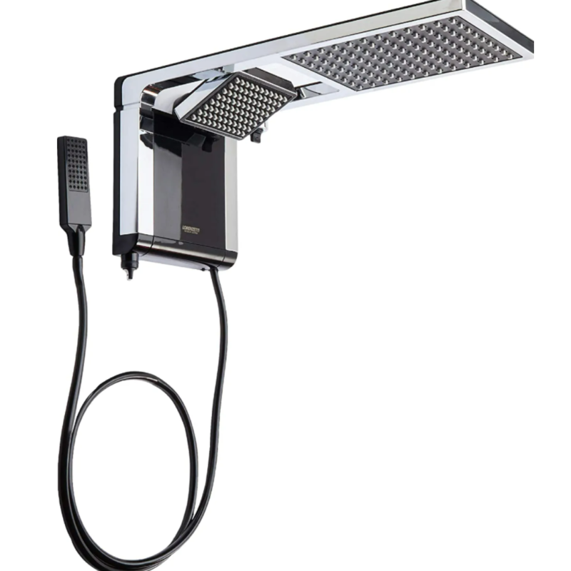 Chuveiro Acqua Duo Ultra Lorenzetti Preto Cromado - Image 3