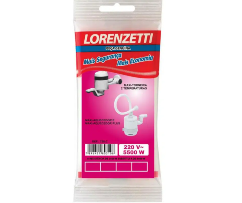 Resistência Maxi Torneira/ Maxi Aquecedor Lorenzetti 755