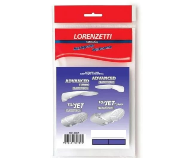 Resistência Advanced/ Top Jet Eletrônica Lorenzetti 3056