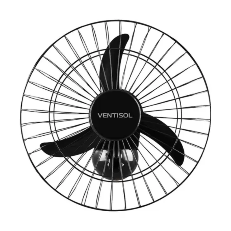 Ventilador de Parede 50cm Preto Comercial - Ventisol