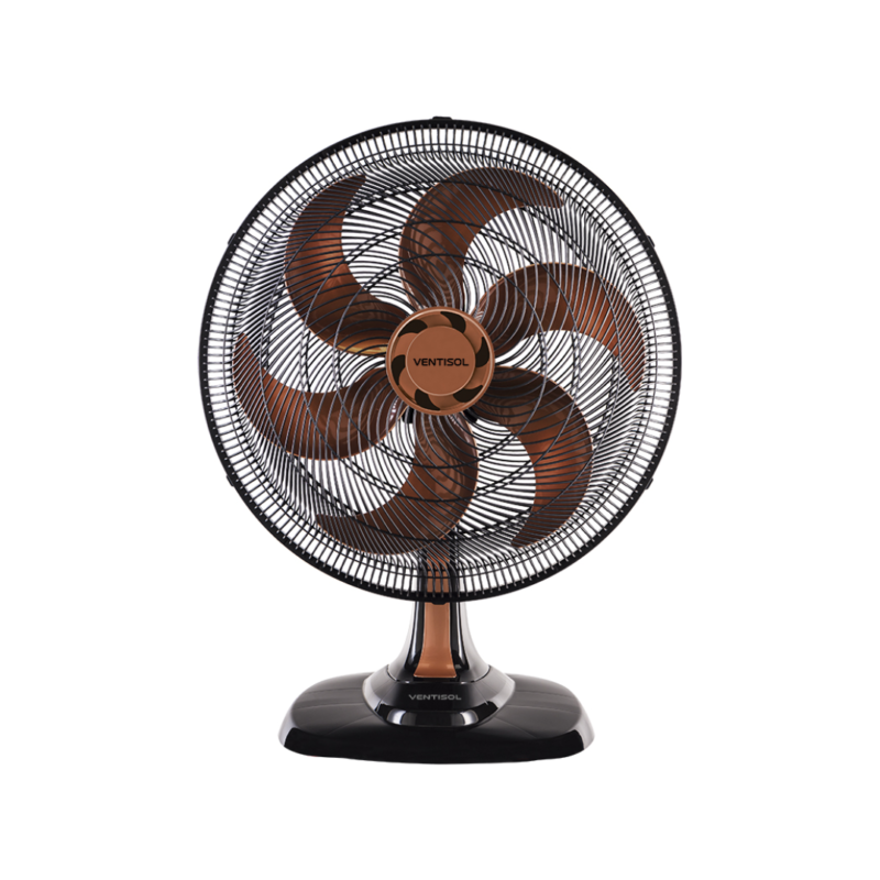 Ventilador de Mesa Bronze Turbo 50cm 6 Pás Oscilante - Ventisol