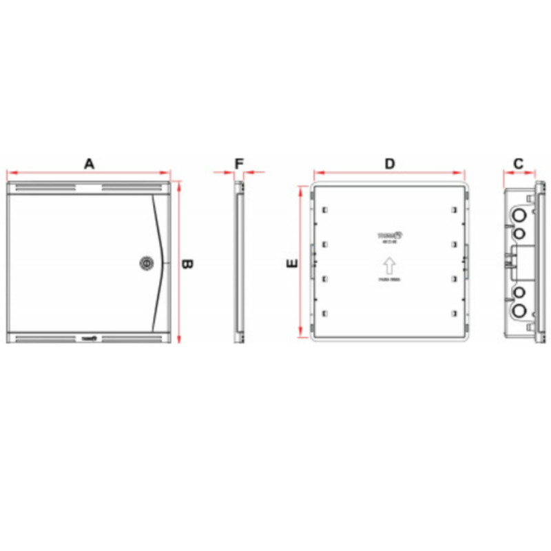 Caixa Telefone Embutir VDI 40X40 Tigre - Image 3