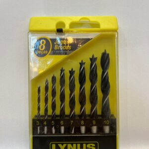 KBML-8 KIT BROCAS PARA MADEIRA 8 PECAS LYNUS