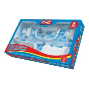 KIT DE ACESSORIOS P/BANHEIRO  6PCS - FAME