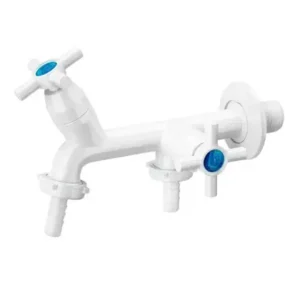 TORNEIRA PR TANQUE/MAQUINA BRANCA C/BICO 1/4VOLTA- STAR PR - PAREDE - PLASTILIT